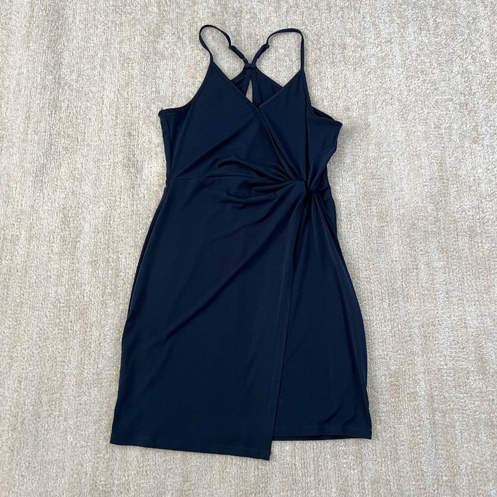 BCBGeneration Drape Blue Mini Dress XXS